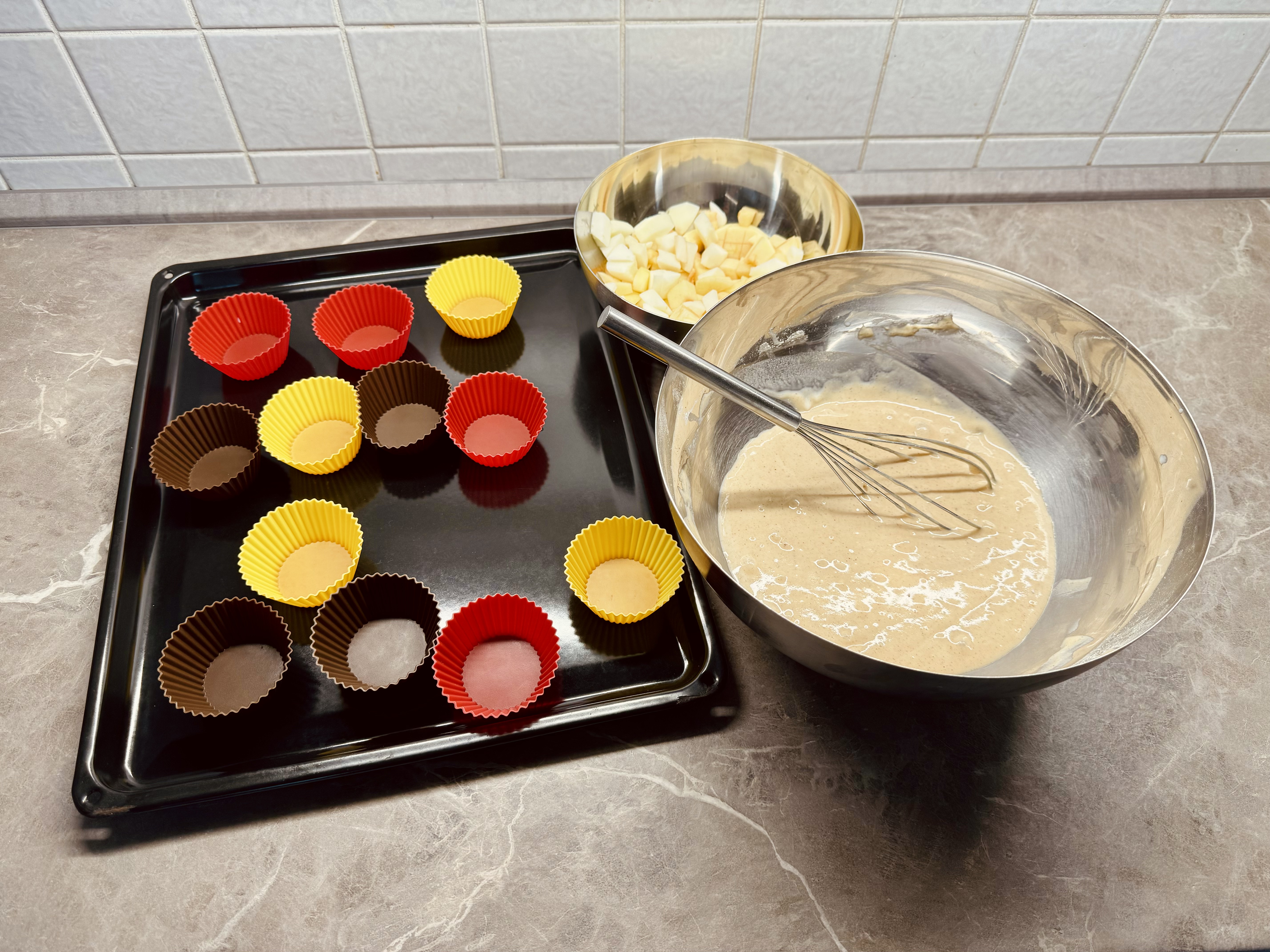 Těsto na Jablkové muffiny